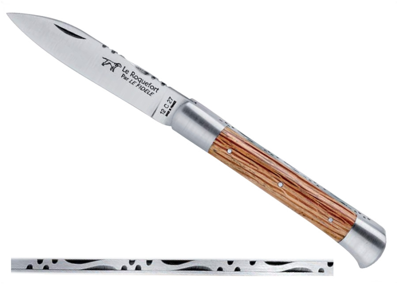 Roquefort knife with its oak wood Handle image 1