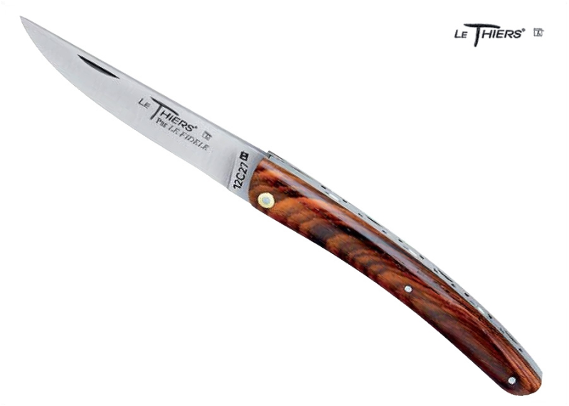 Couteau Le Thiers, Matière du manche : Cocobolo image 1