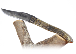Forged laguiole knife, with its Natural Ram's Horn Full Handle. image 7