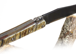 Forged laguiole knife, with its Natural Ram's Horn Full Handle. image 14