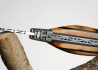 Rounded forged Laguiole knife, Juniper and Ebony wood handle image 4