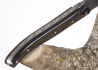 Forged laguiole knife, Buffalo Horn Crust Handle, Raw Tempered Blade image 7