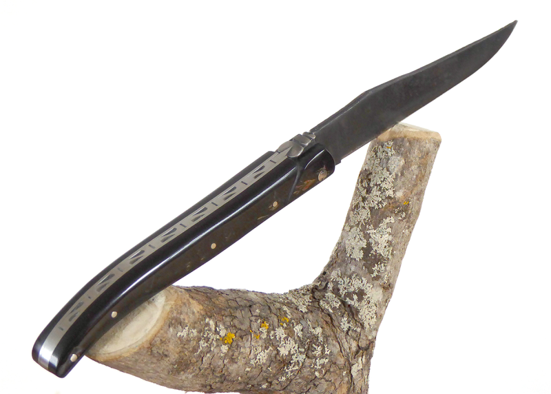 Couteau Laguiole Forgé, Corne de Buffle, Brute de Trempe image 8