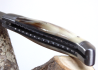Laguiole Knife with Damascus Blade, Blond Horn tip handle image 5