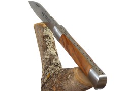 Couteau Roquefort avec son manche en bois d'Olivier de Sicile image 8