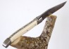 Laguiole Knife with Damascus Blade Ivory of Mammoth's Handle image 11
