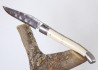 Laguiole Knife with Damascus Blade Ivory of Mammoth's Handle image 15