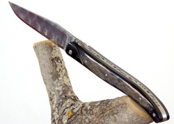 Couteau Laguiole, Damas forgée, manche en Corne de Buffle image 2