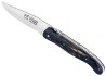 Laguiole Hunting Knife, Forged Spring and Bee, Dark Birch Wood image 1