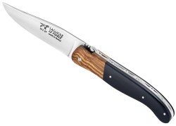 Laguiole de Chasse Forgé, Mitre Olivier, Plein Manche en ébène image 1