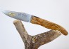 Laguiole de Chasse Forgé, Plein Manche en Bois d'Olivier image 3