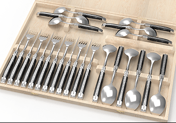 Canteen of Laguiole Cutlery - 24 items