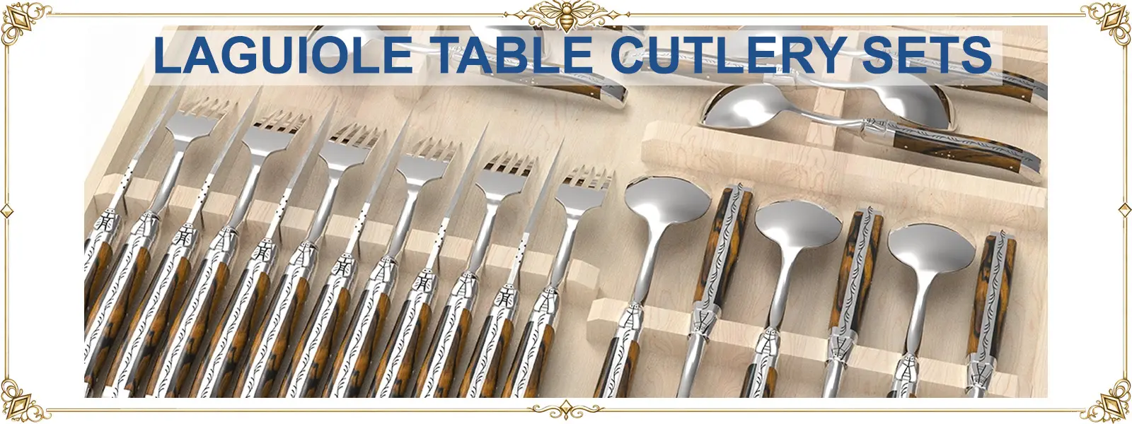 Canteen of laguiole cutlery of 24 items